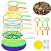 Big Bubble Wands Set Bubble Party Pack Bulk, Funny Bubble Toy Bubble Making Toys for Outdoor, Big Bubble Wands Bulk for All Age People Bubbles Party Favors Supplies view 1