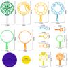 Big Bubble Wands Set Bubble Party Pack Bulk, Funny Bubble Toy Bubble Making Toys for Outdoor, Big Bubble Wands Bulk for All Age People Bubbles Party Favors Supplies view 3