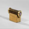 Brass Kaleidoscope Mini Classic on Wooden Stand Traditional Miniature Toys Optical Art Illusion for Him and Her MC-WS view 1