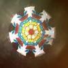 Brass Kaleidoscope Mini Classic on Wooden Stand Traditional Miniature Toys Optical Art Illusion for Him and Her MC-WS view 4