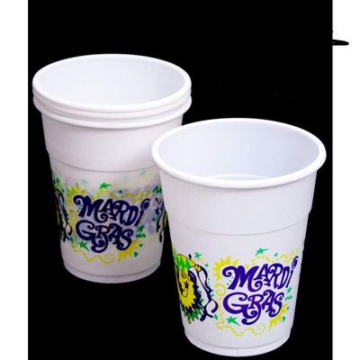 10 Mardi Gras Plastic Party Cups Fat Tuesday New Orleans Bourbon St