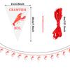 13.1 ft Crawfish Pennant Banner Carnival Hanging Banner Decorations for Crawfish Party Supplies (3 Pack)(3 Pack) view 2