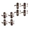 DYNWAVE 12. Metal Handle for Door Knob Plate Key Set Dollhouse Miniature 8 Pcs view 1