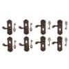 DYNWAVE 12. Metal Handle for Door Knob Plate Key Set Dollhouse Miniature 8 Pcs view 3
