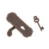 DYNWAVE 12. Metal Handle for Door Knob Plate Key Set Dollhouse Miniature 8 Pcs view 4