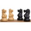 3.8" Reykjavik Series Staunton Chess Set- Chess Pieces Only - Weighted Boxwood view 2