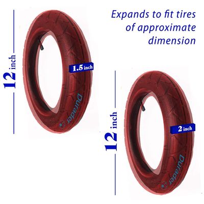 2 Inner Tube Replacement Parts for Maxi-COSI Strollers Children's Jogger Strollers Pneumatic Tires 12" 16" inches Bent Straight/Schrader (12" Straight Valve)