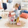 Corolle Mealtime Set for Large Baby Dolls - 6 Piece Set Includes Tote Bag, Plate, Spoon, Bib, Cup and Cookie, Mon Grand Poupon Accessories fit 14-17" Dolls, for Kids Ages 2 Years and up , Pink view 3