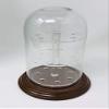 anbcollectibles 4 x 7 Glass Dome with 3 Tier Acrylic Marble Display Insert (3/8" Holes) for Small Marbles view 1