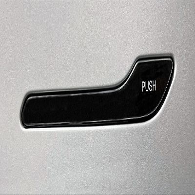 Tarsier Tesla Model 3 & Model Y [Push] Door Handle Stickers (Silver Handle) - Full Cover