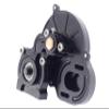 RZXYL 1/10 RC Car Transmission Case Gearbox with Gear Full Alloy Assembled for SCX10 SCX10 II 90046 90047 RC Crawler Car, Black view 3