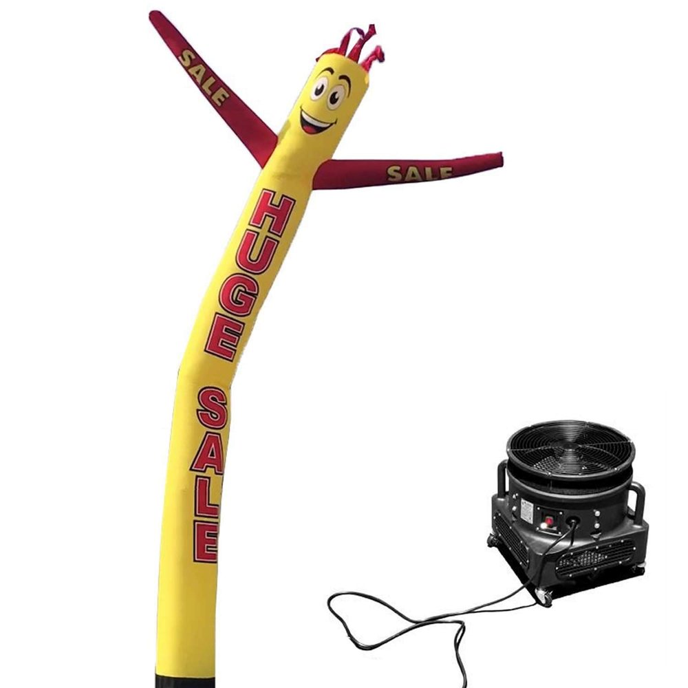 Huge Sale 18 Foot Tall Inflatable Tube Man Air Powered Waving Puppet, Air Blower Motor Included Dancer by Feather Flag Nation