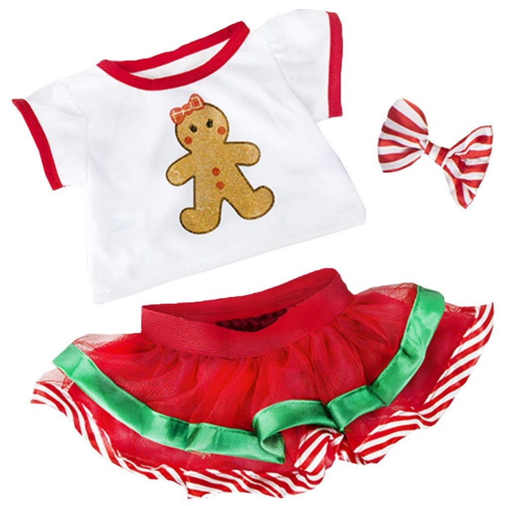 BYO-BFF Stuffed Animals Plush Toy Outfit Gingerbread Girl Outfit 16