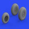 Eduard EDB648534 Brassin 1:48-A-26/B-26 Invader Wheels (ICM) view 2