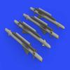 Eduard EDU648549 1/48 Brassin Alarm Anti-Radar Missile, 4 Pieces, Plastic Model Parts view 3