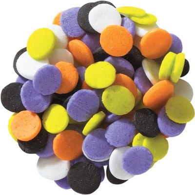 DECOPAC Trick Or Treat Confetti Quins Fancy Sprinkles, 19.5oz, Candy Sprinkles in Handheld Container, Edible Sprinkles For Celebration Cakes, Cupcakes, Cookies