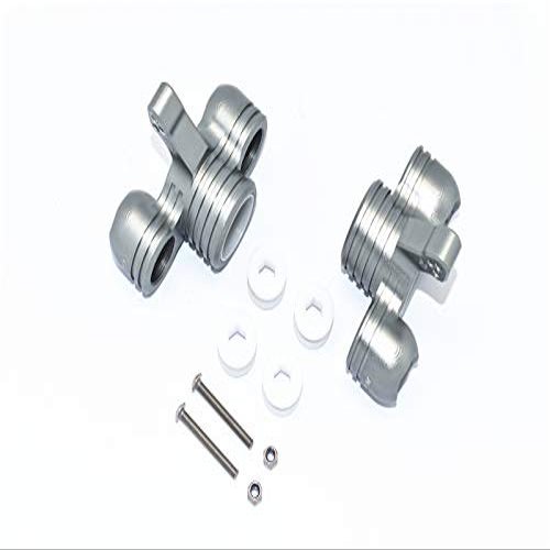 Aluminum Front Knuckle Arms For Arrma 1:5 KRATON 8S BLX/OUTCAST 8S BLX/KRATON EXB Roller - 2Pc Set Gray Silver