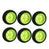 New Lon0167 6pcs RC Featured Model Airplane Aircraft reliable efficacy Sponge Wheel D40mm H11mm d2.5mm Black Lime(id:4ee 43 b4 7b8) view 1