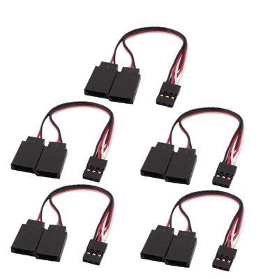 New Lon0167 5Pcs 100mm Featured M/F JR Connector reliable efficacy RC Quadcopter Y Servo Extension Lead Wire Cable(id:872 7b 5d 089)