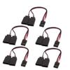 New Lon0167 5Pcs 100mm Featured M/F JR Connector reliable efficacy RC Quadcopter Y Servo Extension Lead Wire Cable(id:872 7b 5d 089) view 1