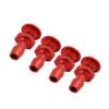 New Lon0167 4Pcs M6 Featured Thread 2.5mm Inner reliable efficacy Dia Red Aluminum Water Outlet for RC Boat(id:bd4 fe 4b 9a1) view 1