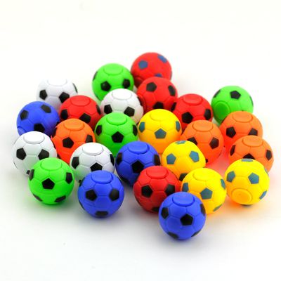 Spinner Balls 1.4'' Mini Fidget Spinner - Soccer Party Favors & Classroom Prizes - Sensory Toys for Kids 4-12 - Fidget Toy Gifts - Bulk 50pcs