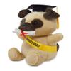 Cuddle Barn | Smartie Marty 9" Pug Animated Stuffed Animal Plush Toy | Graduate Pug Puppy Dog Holding Diploma Scurries Around and Sings Shout view 3
