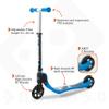 Mondo - Urban Slide-Child Toys-2 Wheeled Scooters-On & Go Horizon 5.0, 28565, Blue, 5 Years and Up view 2