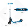 Mondo - Urban Slide-Child Toys-2 Wheeled Scooters-On & Go Horizon 5.0, 28565, Blue, 5 Years and Up view 3