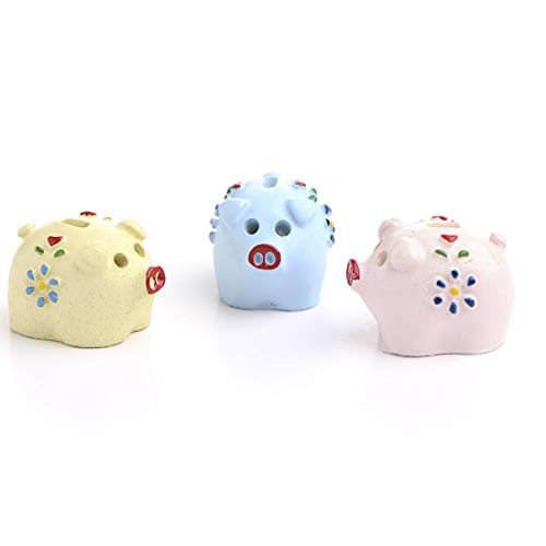 Factory Direct Craft 6 Pieces of Miniature Ceramic Piggy Bank