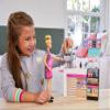 Barbie Coffee Shop with Blonde Curvy Doll and 20+ Realistic Play Pieces: Coffee Shop, Coffee-Smoothie Maker, Milk, Syrup, Coffee & Smoothie Cups & More; for Kids Age 3+ view 2