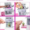 Barbie Coffee Shop with Blonde Curvy Doll and 20+ Realistic Play Pieces: Coffee Shop, Coffee-Smoothie Maker, Milk, Syrup, Coffee & Smoothie Cups & More; for Kids Age 3+ view 3