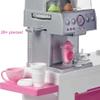 Barbie Coffee Shop with Blonde Curvy Doll and 20+ Realistic Play Pieces: Coffee Shop, Coffee-Smoothie Maker, Milk, Syrup, Coffee & Smoothie Cups & More; for Kids Age 3+ view 4