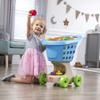 Step2 Little Helper's Shopping Cart for Kids, Play Grocery Cart, Made of Durable Plastic, for Toddlers 2+ Years Old, Blue view 3