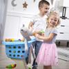 Step2 Little Helper's Shopping Cart for Kids, Play Grocery Cart, Made of Durable Plastic, for Toddlers 2+ Years Old, Blue view 4