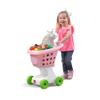 Step2 Little Helper's Shopping Cart for Kids, Play Grocery Cart, Made of Durable Plastic, for Toddlers 2+ Years Old, Pink view 1