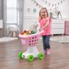 Step2 Little Helper's Shopping Cart for Kids, Play Grocery Cart, Made of Durable Plastic, for Toddlers 2+ Years Old, Pink view 2