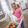 Step2 Little Helper's Shopping Cart for Kids, Play Grocery Cart, Made of Durable Plastic, for Toddlers 2+ Years Old, Pink view 4