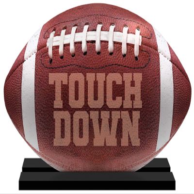amscan Touch Down MDF Football Decoration - 1 pc