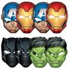 Marvel Avengers Powers Unite Paper Masks - 7.3" x 9.8" (8 Count) - Ideal for Themed Celebrations & Cosplay Fun view 1