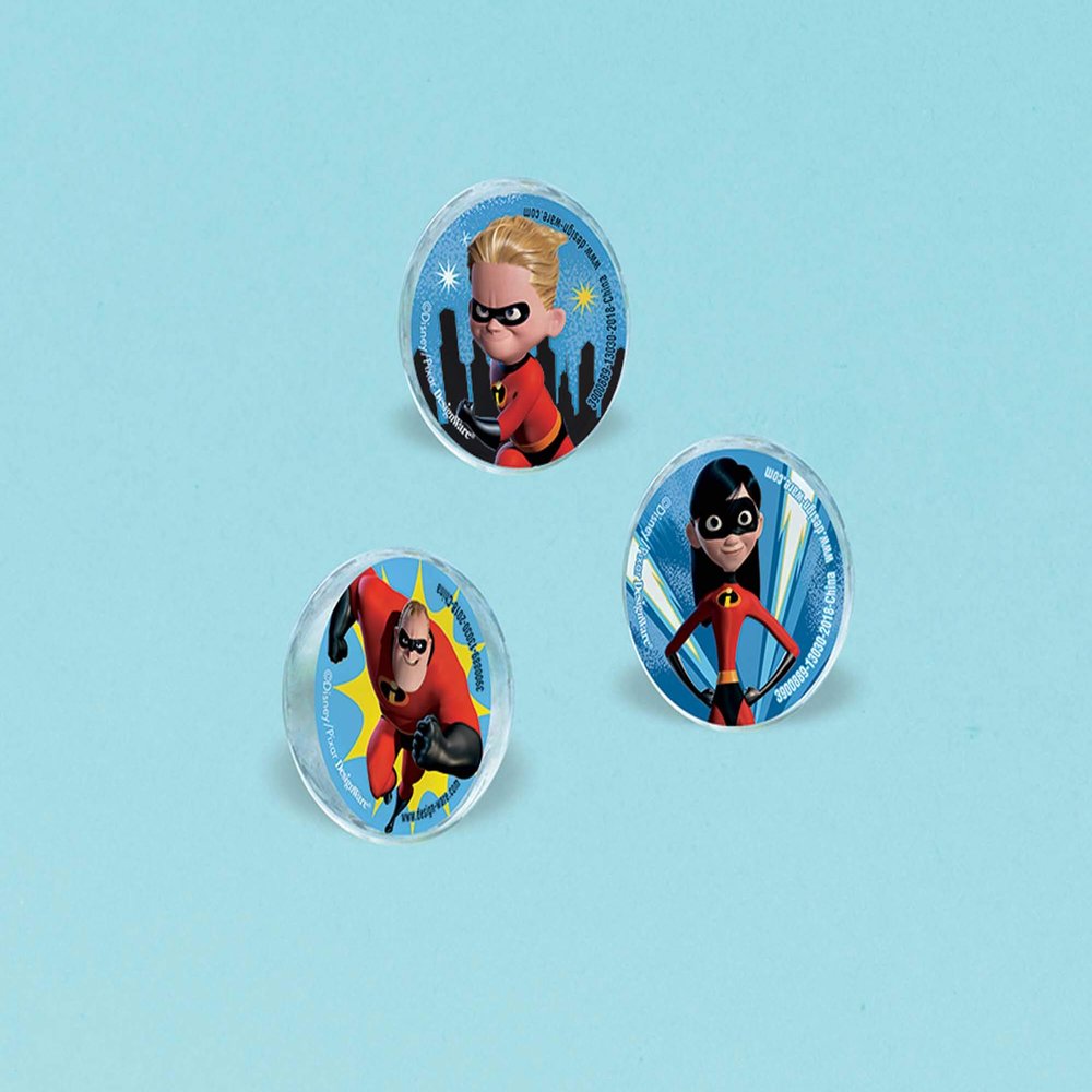 amscan Assorted Kids Incredibles 2 Bounce Balls- 4 pcs.