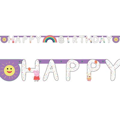 (PKT) Child Peppa Pig HB Letter Banner (2.1m) - Dinosaur