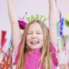 Assorted Colors Birthday Celebration Glitter Plastic Headbands - 4.625" x 5.25" (6 Count) - Perfect Outfit Add-Ons for Themed Celebrations view 2
