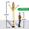 LookOurWay Air Dancers Inflatable Tube Man Attachment - 10 Feet Tall Wacky Waving Inflatable Dancing Tube Guy for Business Promotion - Blower Not Included - Mascot Character Animal Themed - Lion view 3