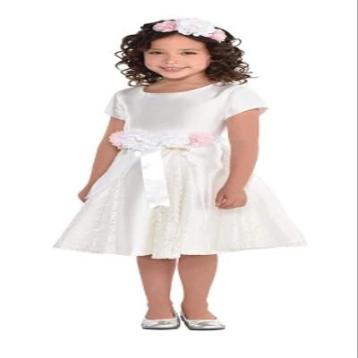 amscan Flower Girl Sash and Headband Kit with Flower Design, Pack of 1