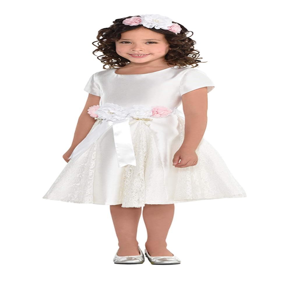 amscan Flower Girl Sash and Headband Kit with Flower Design, Pack of 1