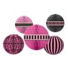amscan Parisian Glamor Hanging Party Decorations - 5 pcs view 1