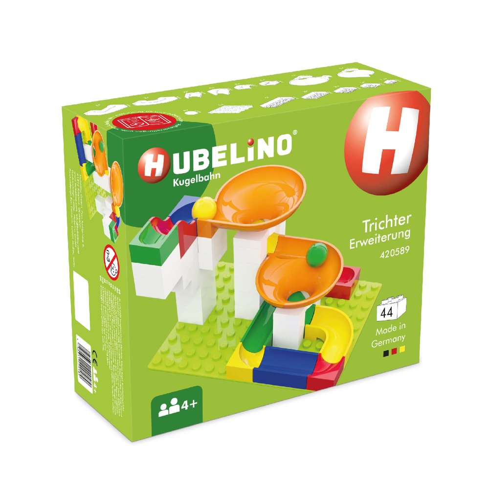 Hubelino Twister Expansion Set, 44 Pieces, Ages 4+, Compatible with Popular Building Blocks, Made in Germany