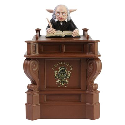 Enesco 6007108 The Wizarding World of Harry Potter Gringotts Goblin Coin Bank, 7.2 Inch, Multicolor