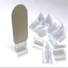 Clear Game Card Stands 3/4" x 3/4" (Set of 20) Board Game Pieces Hedral Games view 2